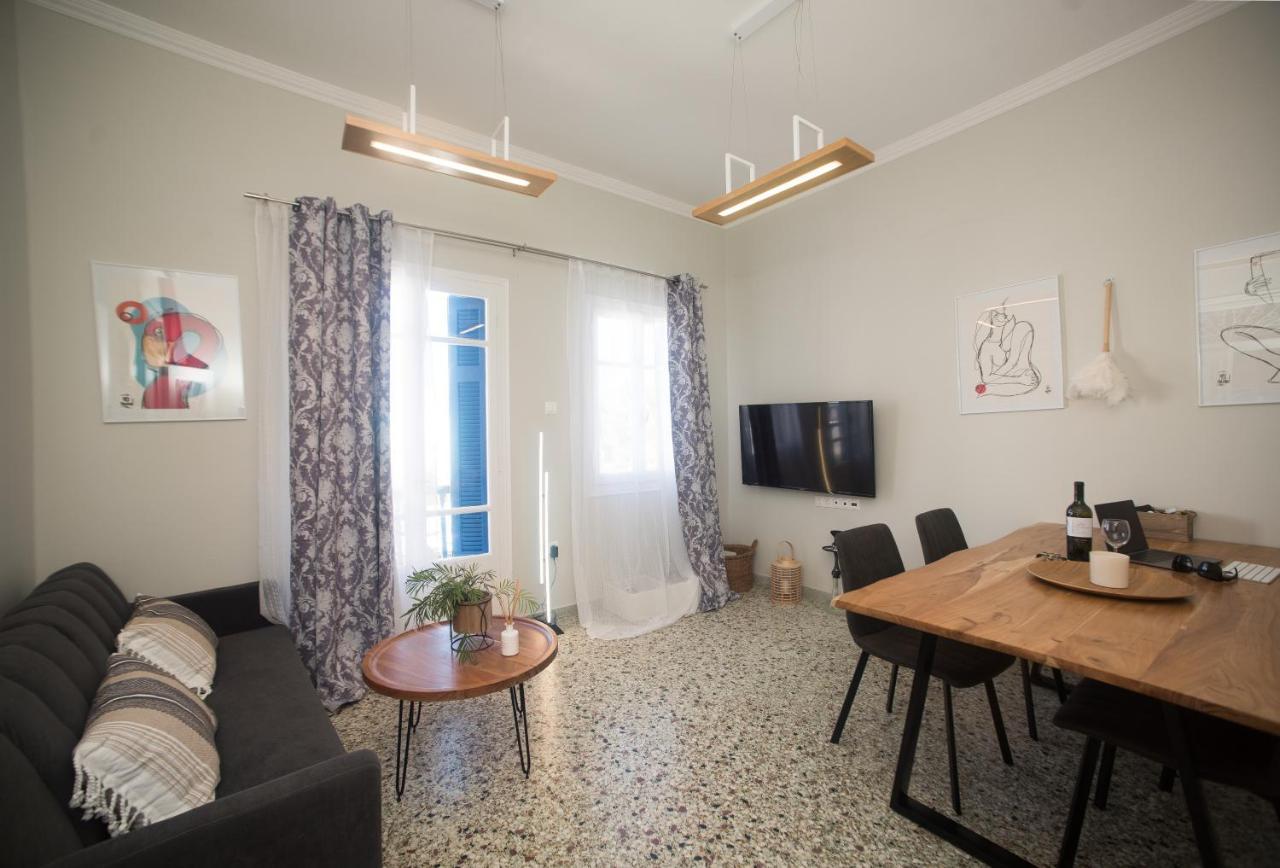 Ferienwohnung Amazing Maisonette With Roof Garden & Bbq Mykonos Town Exterior foto